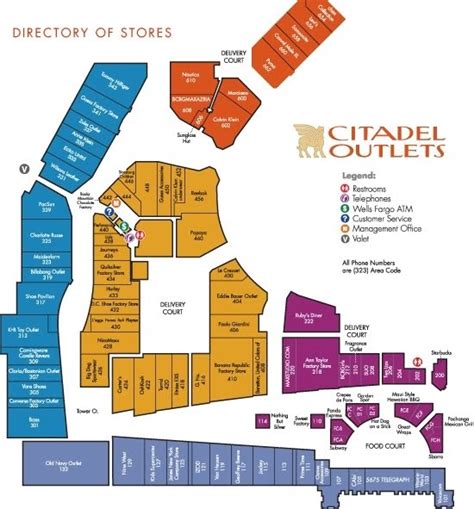 citadel outlet directory.